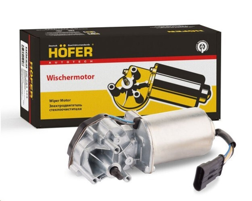 Мотор дворников /1118, 2170, 2123/ вал 10 мм. разъем Евро (HOFER)
