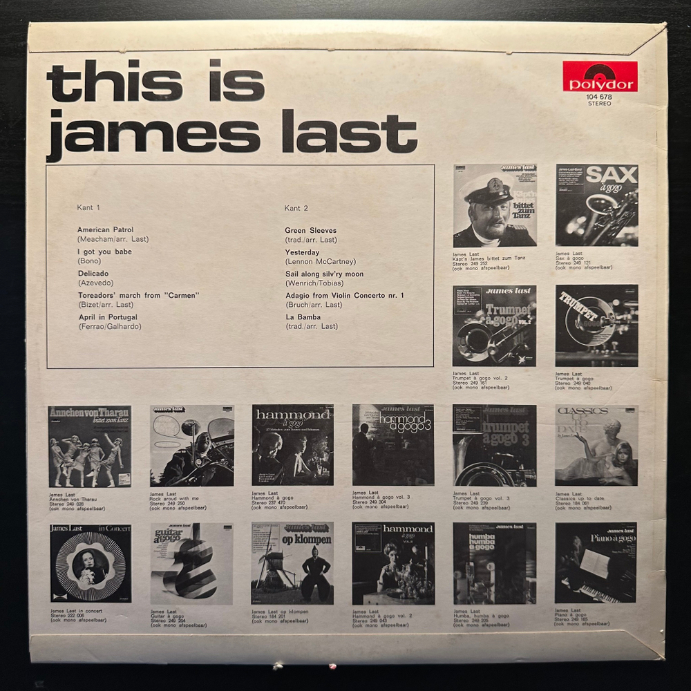 James Last ‎– This Is James Last (Голландия 1966г.)