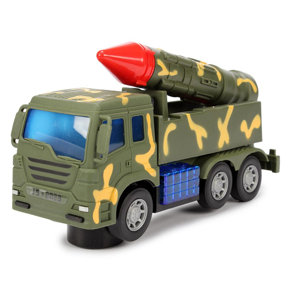 Машина Военная на бат. 24см, коробка 107-6