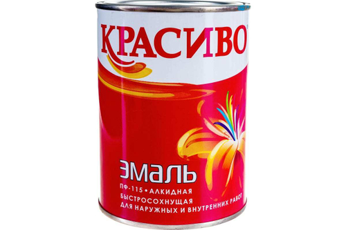 ЭМАЛЬ КРАСИВО ПФ-115 ГОЛУБОЙ 0,8КГ