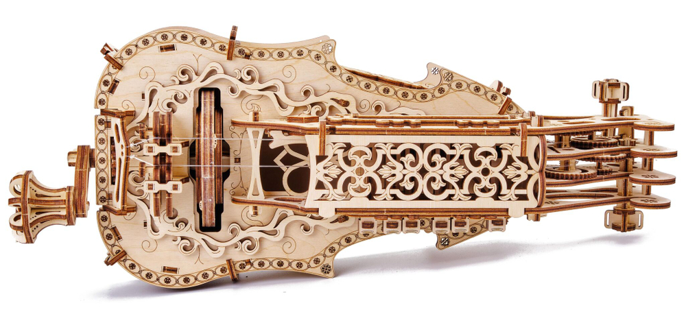 Механическая сборная модель, деревянный конструктор Wood Trick Лира Да Винчи