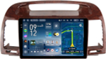 Магнитола Toyota Camry 30 2001-2006 (рамка дерево 1) - Teyes CC4-PRO монитор 9.5" 2K QLED на Android 13, Snapdragon 778G, AI, CarPlay, DSP, 4G SIM-слот