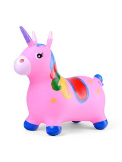 Прыгун Звездная Лошадка со звуком (розовый цвет)
