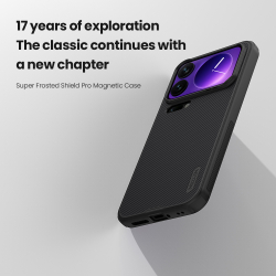 Чехол c MagSafe для смартфона Xiaomi 17 Pro Max, серия Super Frosted Shield Pro Magnetic от Nillkin