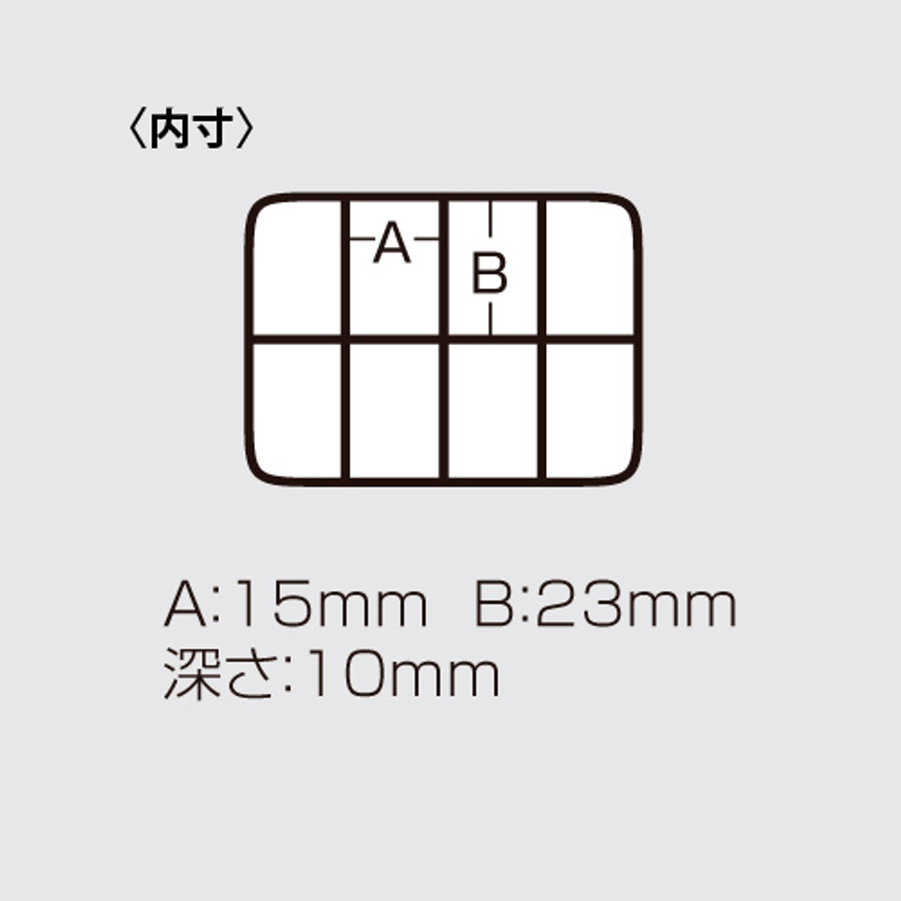 Коробка под приманки MEIHO FB-8 (WITH HEADER) CLEAR