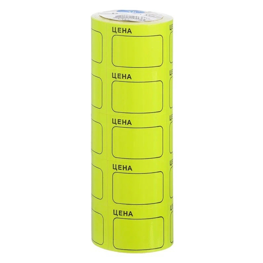 Ценник Basir клейкий, размер 50*35 мм, 170 шт в рулоне, жёлтый