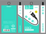 Кабель USB - Micro DENMEN D39V 3.6A (черный) 1м