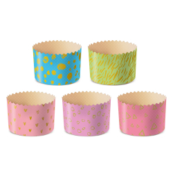 Форма бумажная для кулича 7*8,5см 120-150гр Пастель Микс 10шт