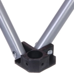 Кресло складное с подлокотниками до 120кг Комфорт 54*54*94см синее