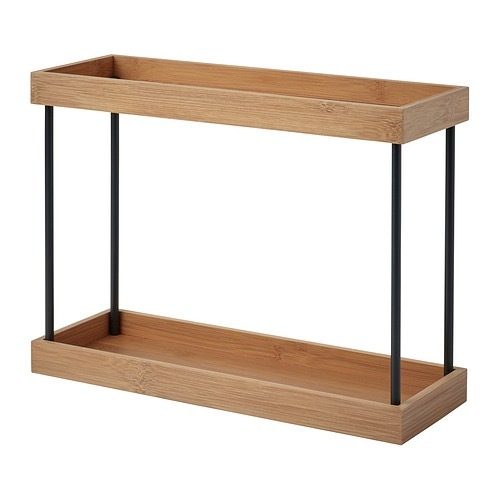 НОЛБЛЕКА NАLBLECKA Органайзер полка 38x13x28 см, металл/бамбук