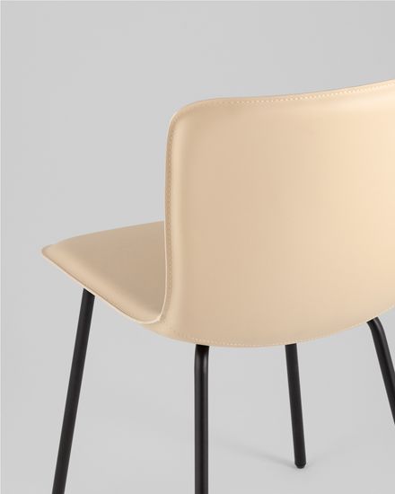 Стул обеденный Pluto бежевая экокожа