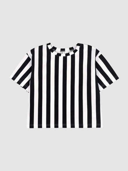 Футболка оверсайз Mjölk Black Stripes