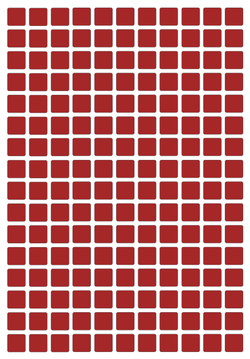 Виниловые наклейки для маркировки Policomprint М14, 10х10 мм. 176 шт.