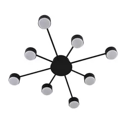 8344/8C COMFI LN26 251 черный, металл Люстра GX53 LED 8*7W 220V TORINA