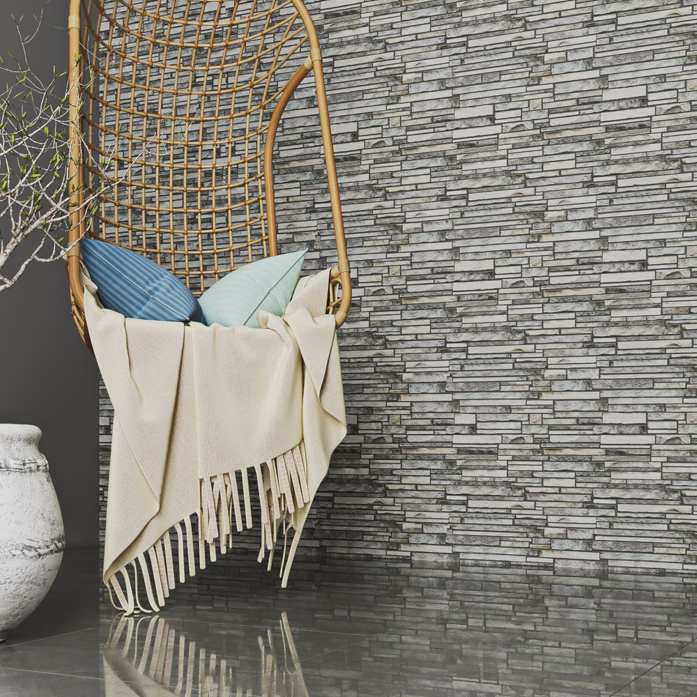 Панель ПВХ самоклеящаяся, камень Сумерки 0,3х476х475мм (642кс) упаковка из 10шт