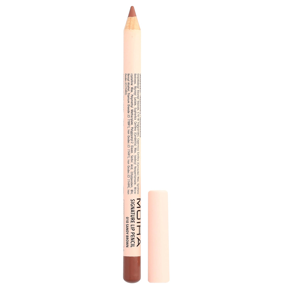 Moira Beauty, фирменный карандаш для губ, оттенок 010 песочно-коричневый, 1,1 г (0,04 унции)