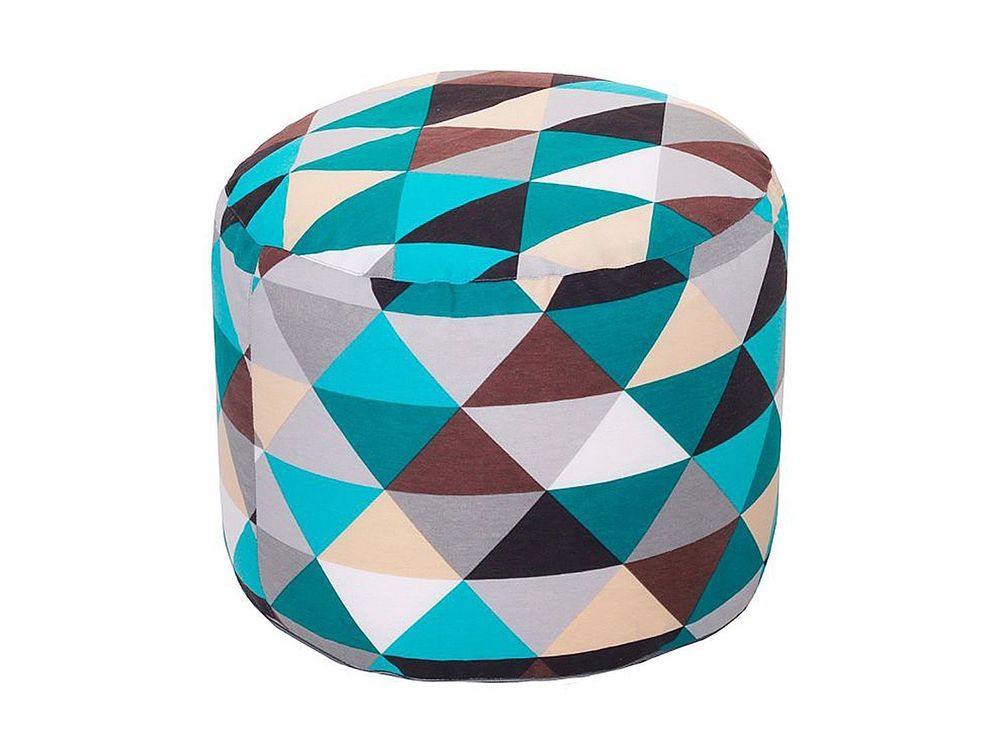 Пуф Круг жаккард Изумруд
