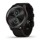 Часы Garmin VIVOMOVE Style графитовый с плетеным нейлоновым черным ремешком, 010-02240-23