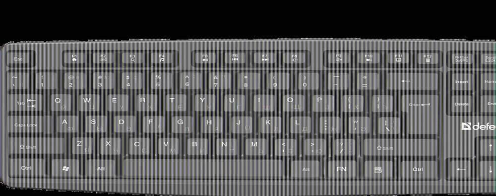 Клавиатура Defender Concept HB-164 RU,Black,104+FN,1.8м