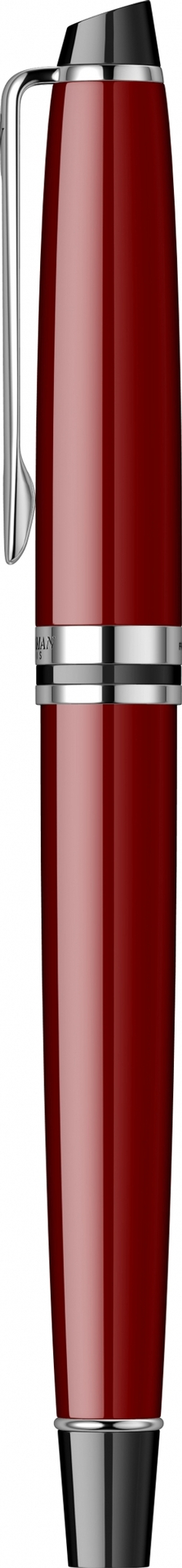 Перьевая ручка Waterman "Expert Dark Red Lacquer CT Black", перо: M, цвет чернил: blue.