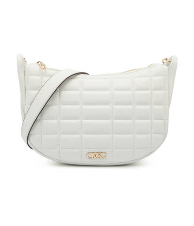 Кожаная сумка хобо lg chain msgr Michael Kors - белый(30S4G8NM3L)