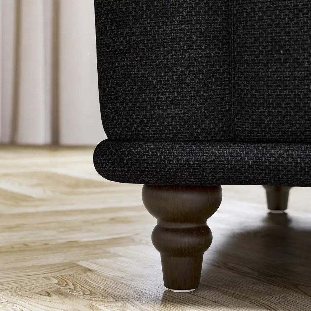 Кресло - IKEA VISKAFORS, 134х90х74 см, черный, ВИСКАФОРС ИКЕА