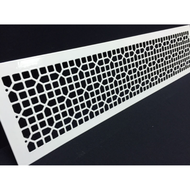 Вентиляционная решетка в подоконник для батареи DECOR/плоская/АЛ/2 мм