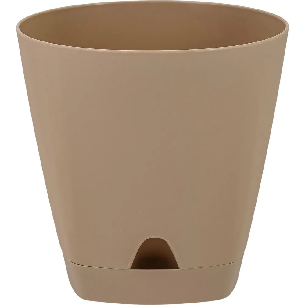 Горшок для цветов AMSTERDAM D 200 с прикорневым поливом 4 л Молочный Шоколад