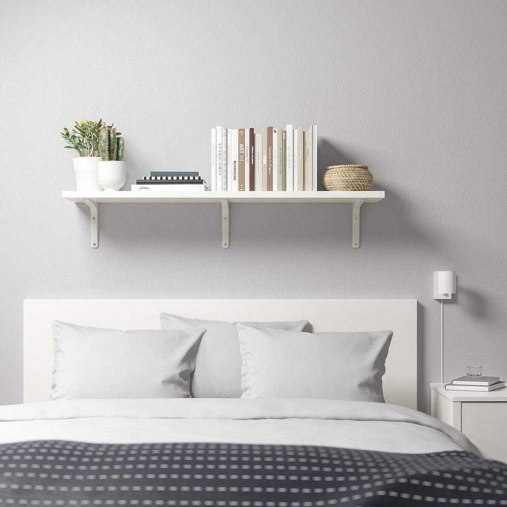 IKEA TOMTHULT  (ИКЕА ТОМТХУЛТ)  -  Кронштейн, белый, 18x24 см
