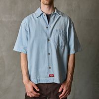  Рубашка мужская Dickies Short Sleeve Denim Shirt 