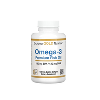 California Gold Nutrition OMEGA-3 Premium Fish Oil 180 mg/ 120DHA 100 caps