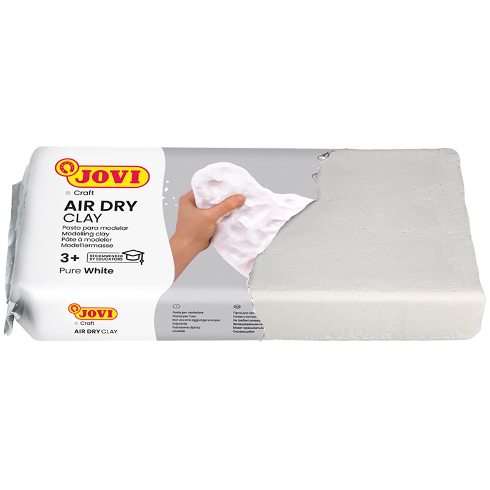 Масса для моделирования Jovi, 250 гр., белая, отвердевающая, вакуумный пакет