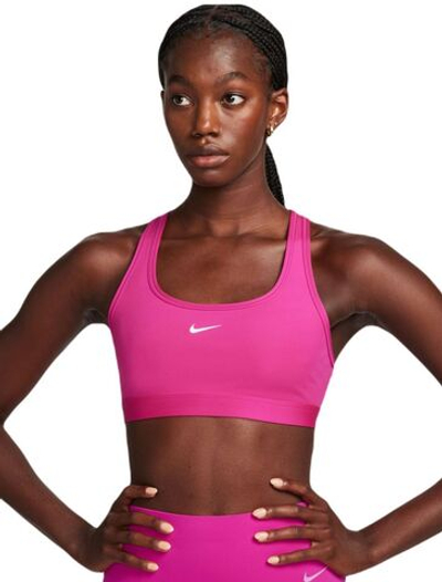 ТОП теннисный Nike Swoosh Light Support Non-Padded Sports Bra - fireberry/white