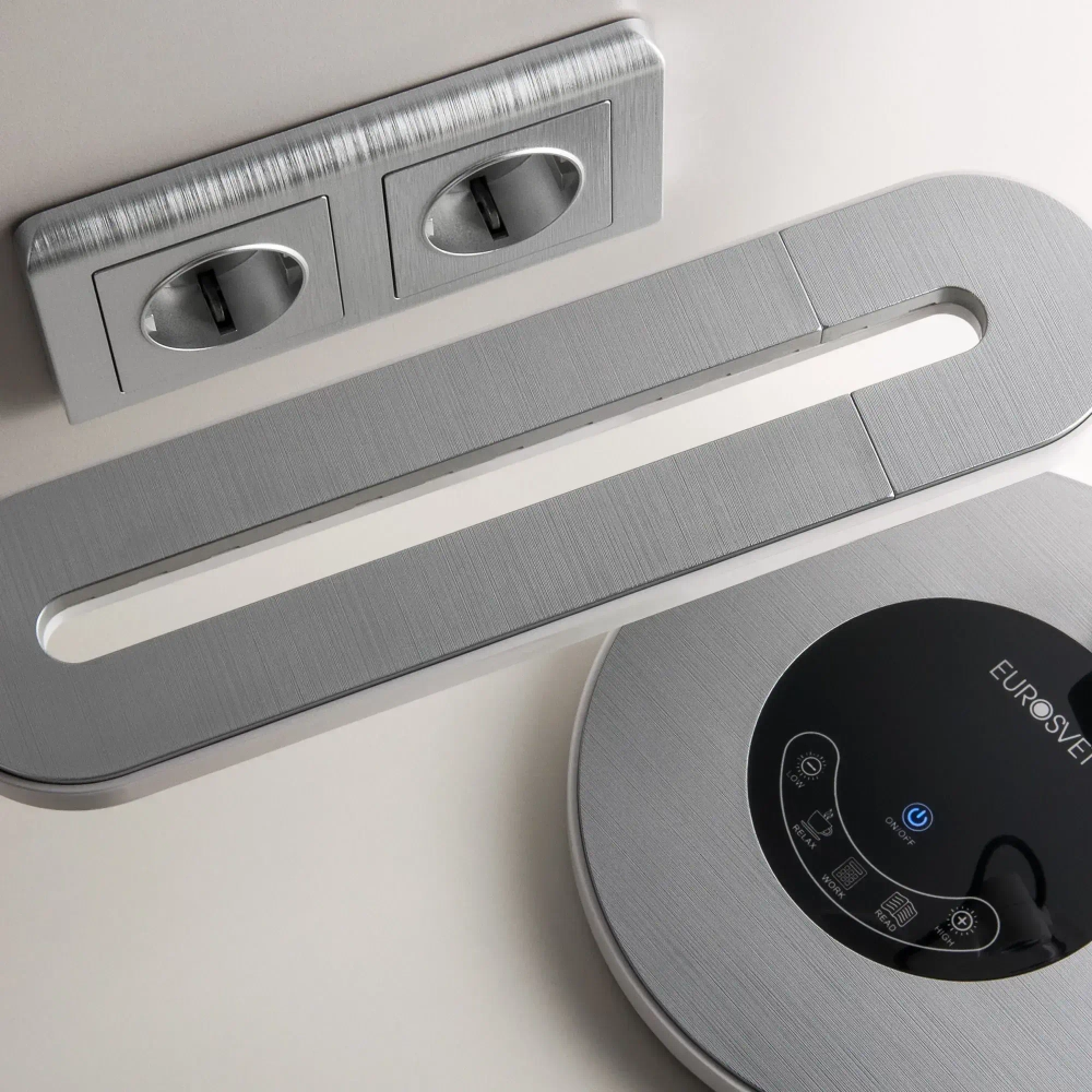 Рамка на 2 поста Stream (серебряный) W0022106