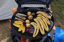 Портативный газовый гриль O-Grill 900MT bicolor black-gold + адаптер А, 1 горелка