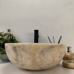 Раковина из оникса Bowl Grey TinLip BO-62982 40*40*15 44