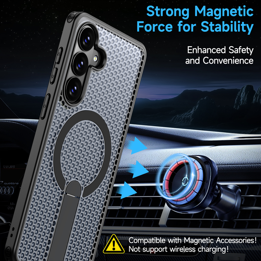 Прозрачный чехол Mesh Pro Magnetic Case для Samsung Galaxy S26+
