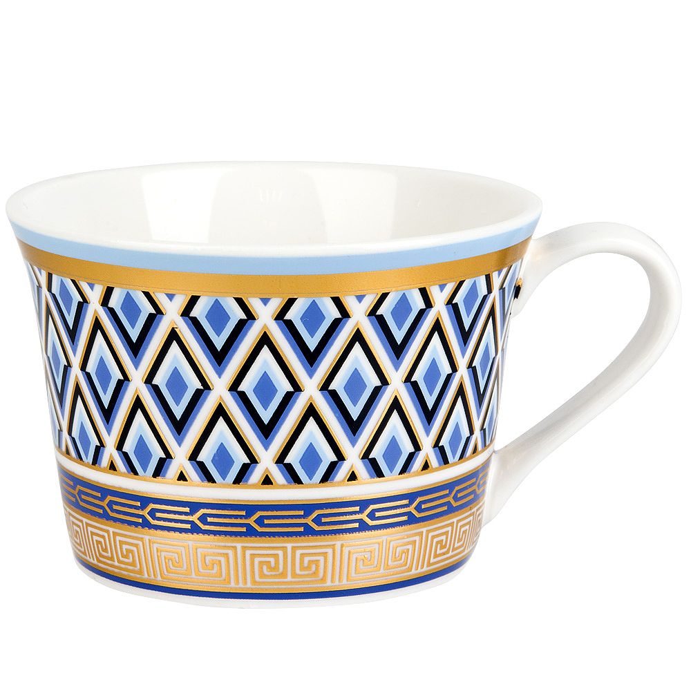 Набор чайный 12пр. "Golden Blue" (6 персон) v=200мл. (фарфор) (подарочная упаковка)