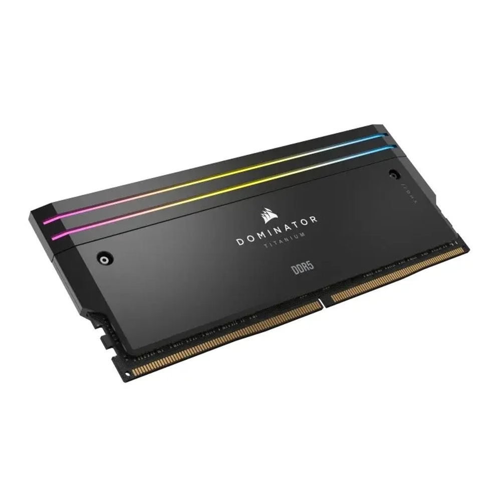 Оперативная память CORSAIR Dominator Titanium RGB, 32 Гб DDR5 (2x16 Гб), CL34, 7200 МГц, (CMP32GX5M2X7200C34)