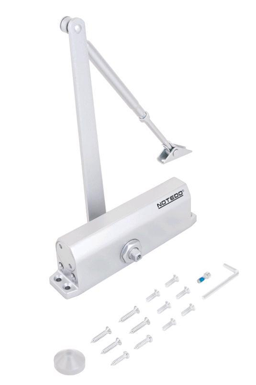 Доводчик дверной NOTEDO  DC-150 Легкий характер/SILVER  Серебро  (100 - 160кг)   / 10061