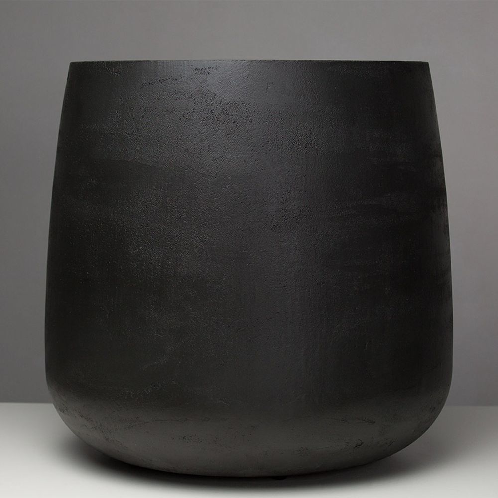 Кашпо CONE CHARCOAL D24 H26