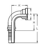 Фитинг DN 12 SF Komatsu 3000 34 (90)