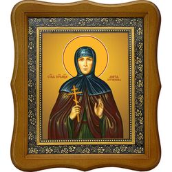 Мария (Лелянова), Гатчинская, монахиня, преподобномученица. Икона на холсте.