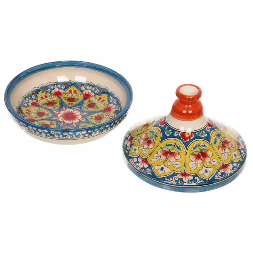 Блинница большая Qora galam Риштанская керамика 20*17см