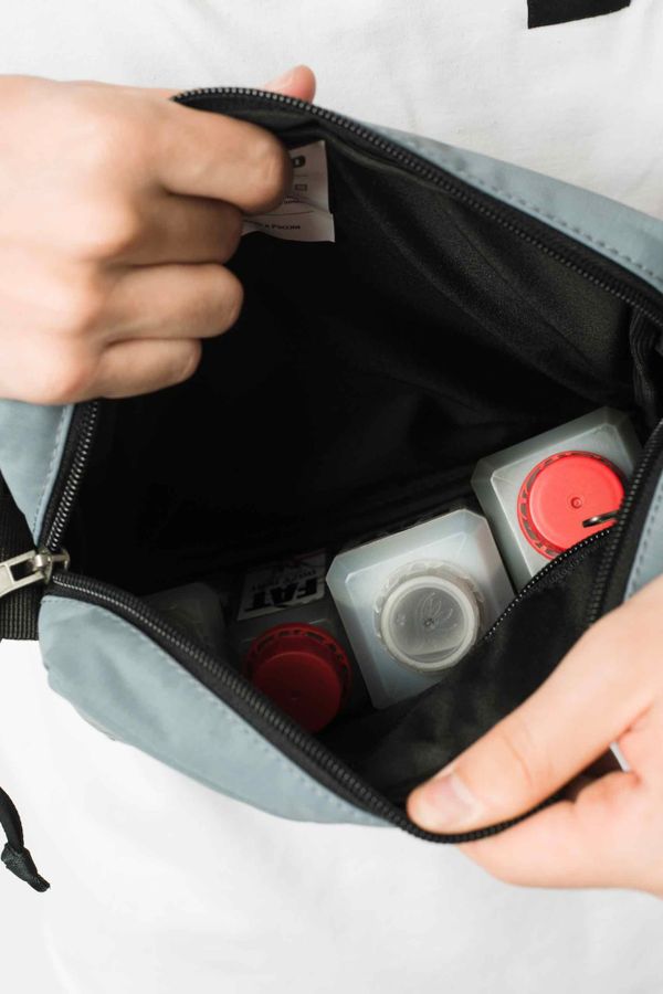 Сумка Quad Bag серая - фото 4