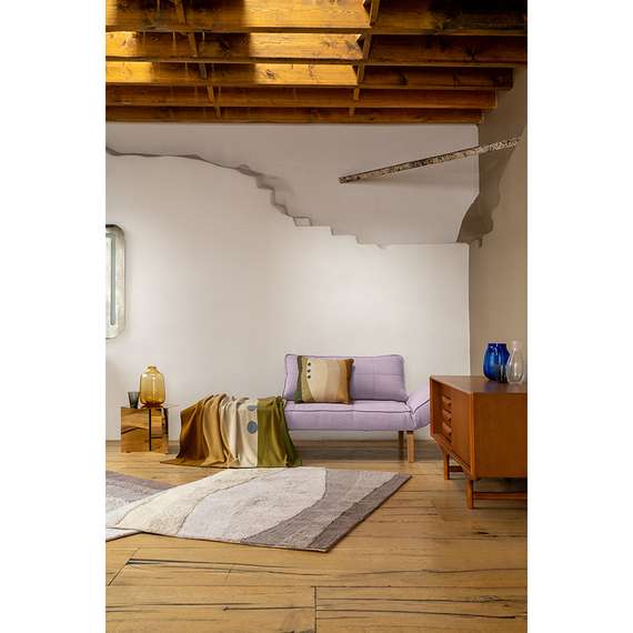 Ковер из хлопка с рисунком Rice Plantation из коллекции Terra, 120х180 см