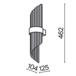 Настенный светильник (бра) Maytoni MOD174WL-02G