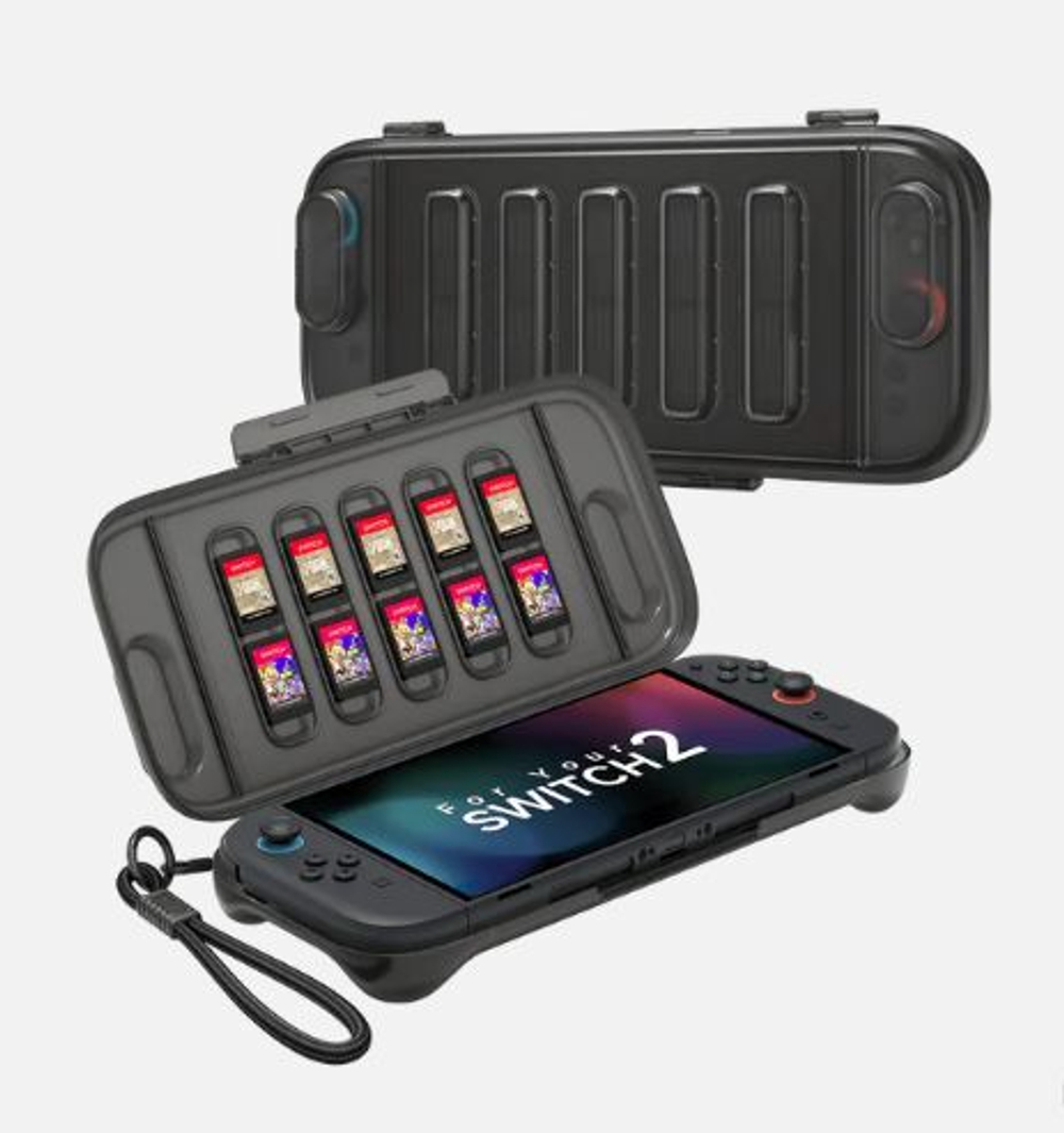 Амортизирующий чехол JSAUX PC0116 для хранения Switch 2, черный