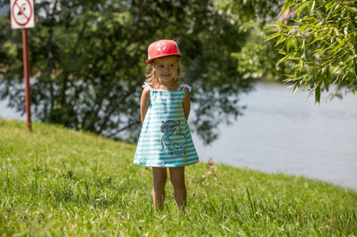 Платье с принтом Русалка детское