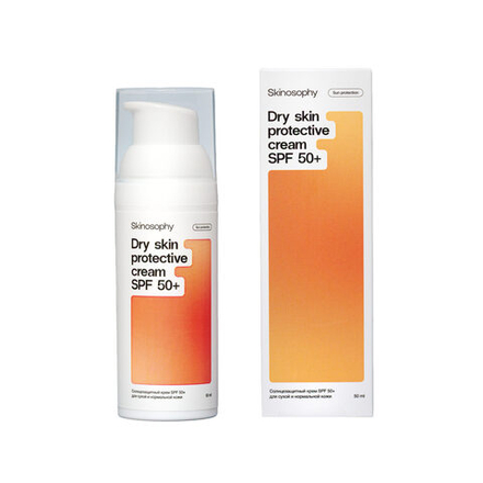 Skinosophy dry skin protective cream SPF50+ Солнцезащитный крем для сухой и нормальной кожи 50ml